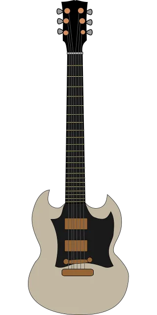 Electric guitar Music Red Stickdatei – Musik