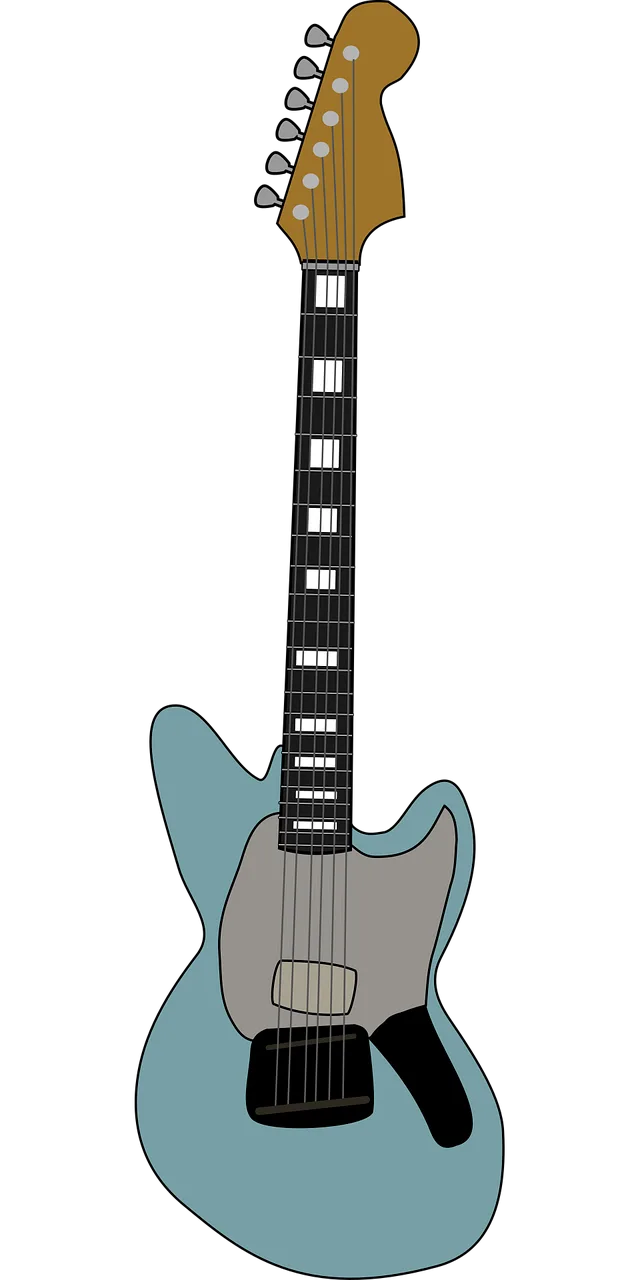 Electric guitar Music Red Stickdatei – Musik