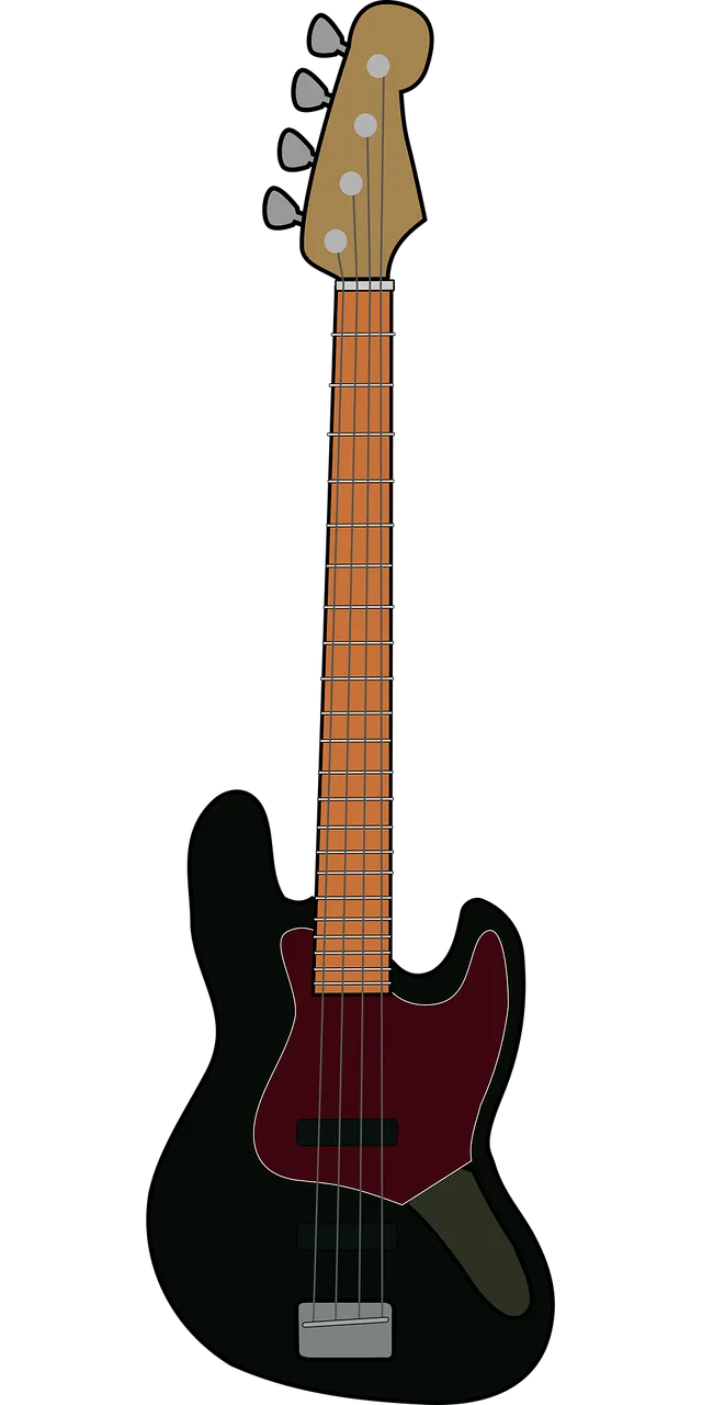 Electric guitar Music Red Stickdatei – Musik