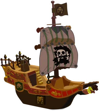 Ship Boat Pirate Stickdatei