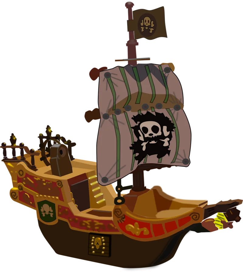 Ship Boat Pirate Stickdatei – Kinder