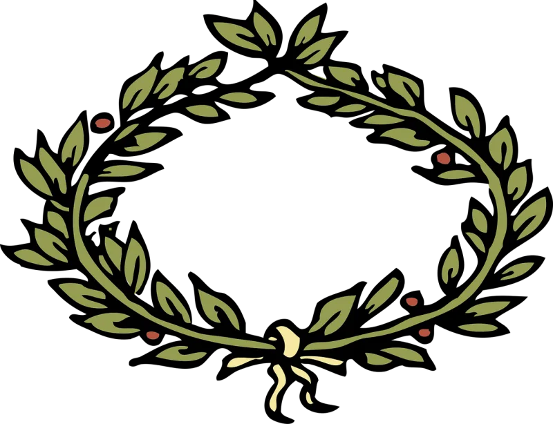 Laurel Crown Roman Stickdatei – Weihnachten