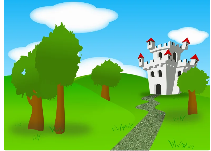 Castle Fort Fortress Stickdatei – Kinder