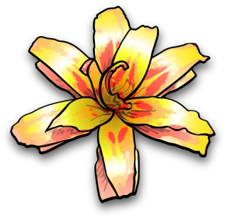 Lily Flower Nature Stickdatei
