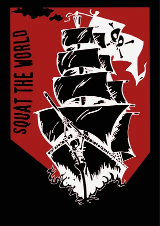 Pirate Ship Sailing ship Stickdatei