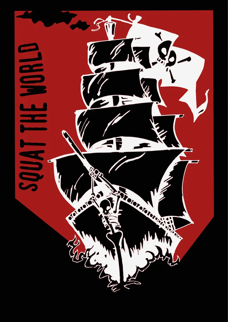 Pirate Ship Sailing ship Stickdatei – Fahrzeuge