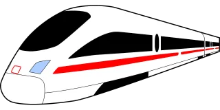 High speed train Railway Ice Stickdatei
