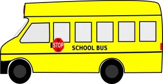School bus Bus Students Stickdatei