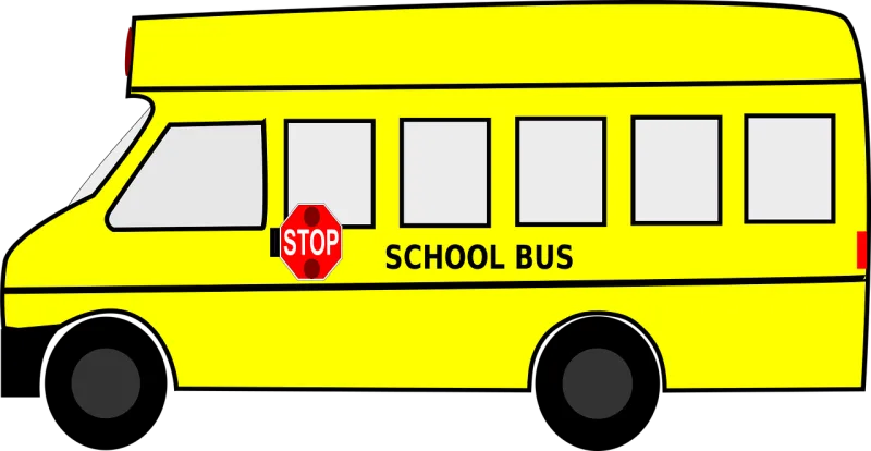 School bus Bus Students Stickdatei – Fahrzeuge