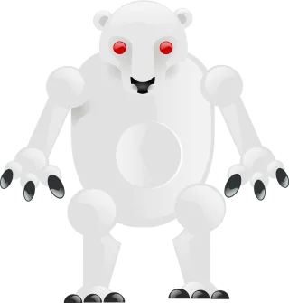 Bear Robot Polar bear Stickdatei