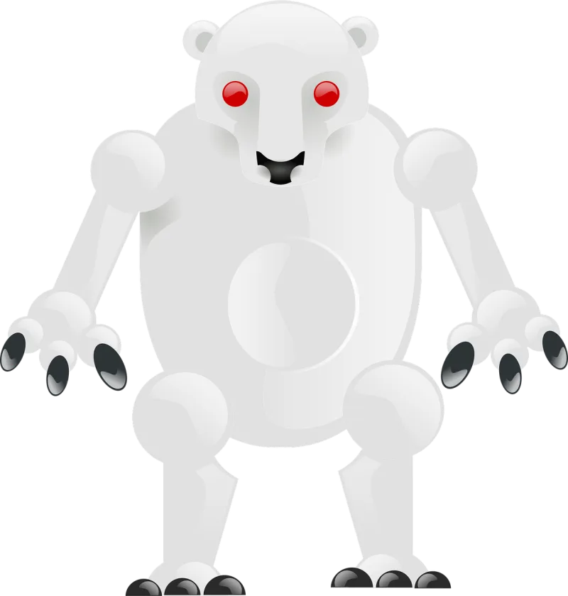 Bear Robot Polar bear Stickdatei – Tiere