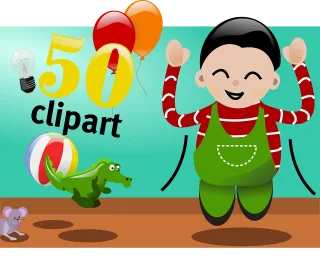Celebration Happy birthday Kid Stickdatei – Kinder
