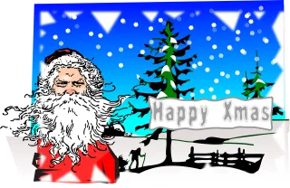 Santa claus Xmas Christmas Stickdatei