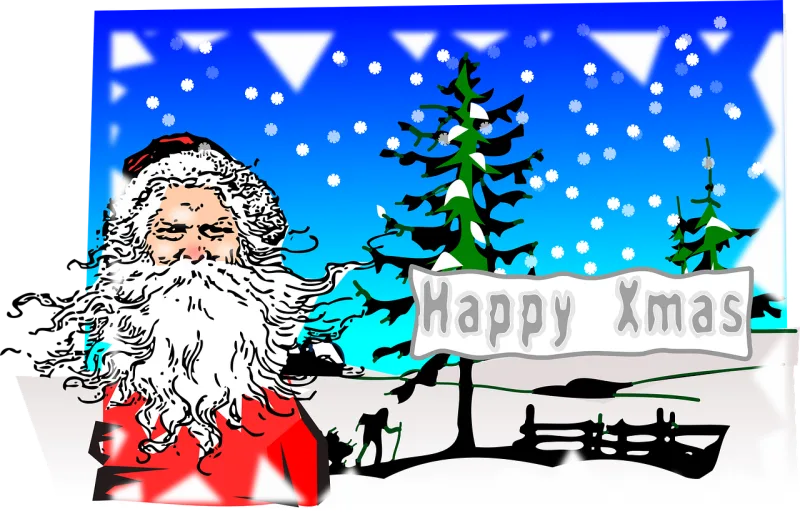 Santa claus Xmas Christmas Stickdatei – Weihnachten