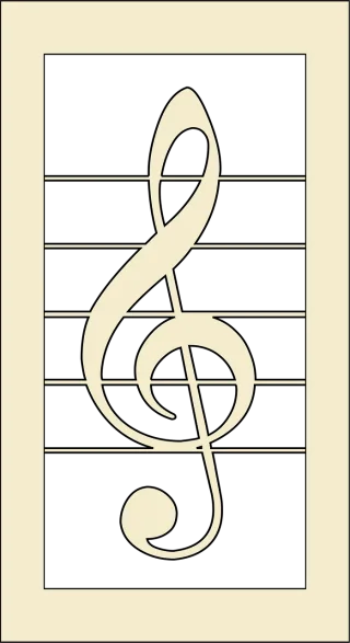 Clef Melody Music Stickdatei