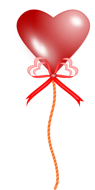 Balloon Heart Valentine Stickdatei