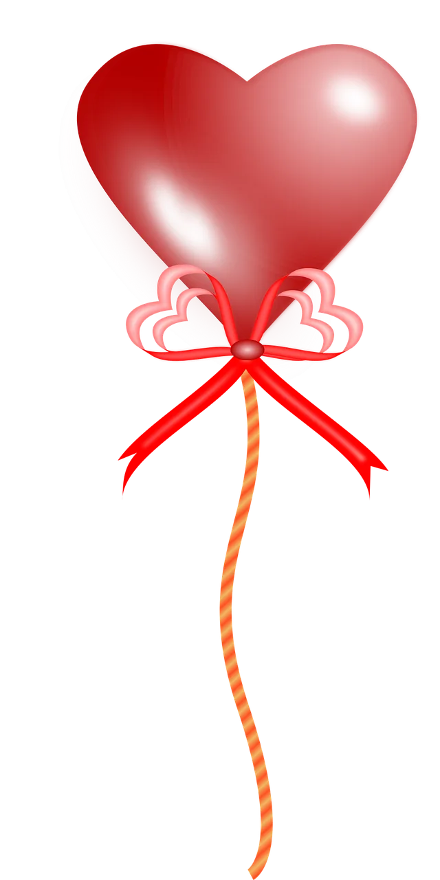 Balloon Heart Valentine Stickdatei – Kinder