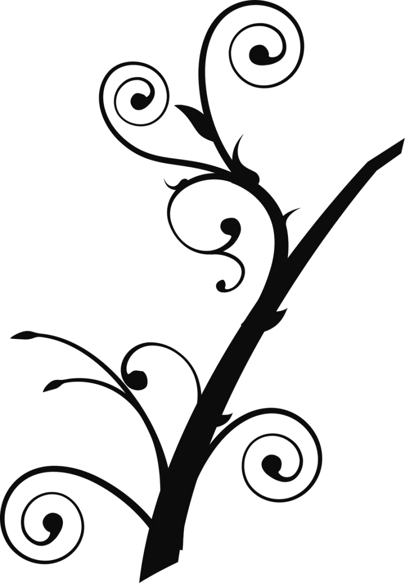 Branch Tree Twist Stickdatei – Natur