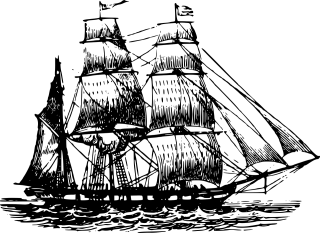Maritime Ship Sailing Stickdatei