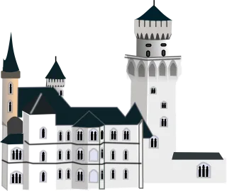 Castle Chateau Medieval Stickdatei