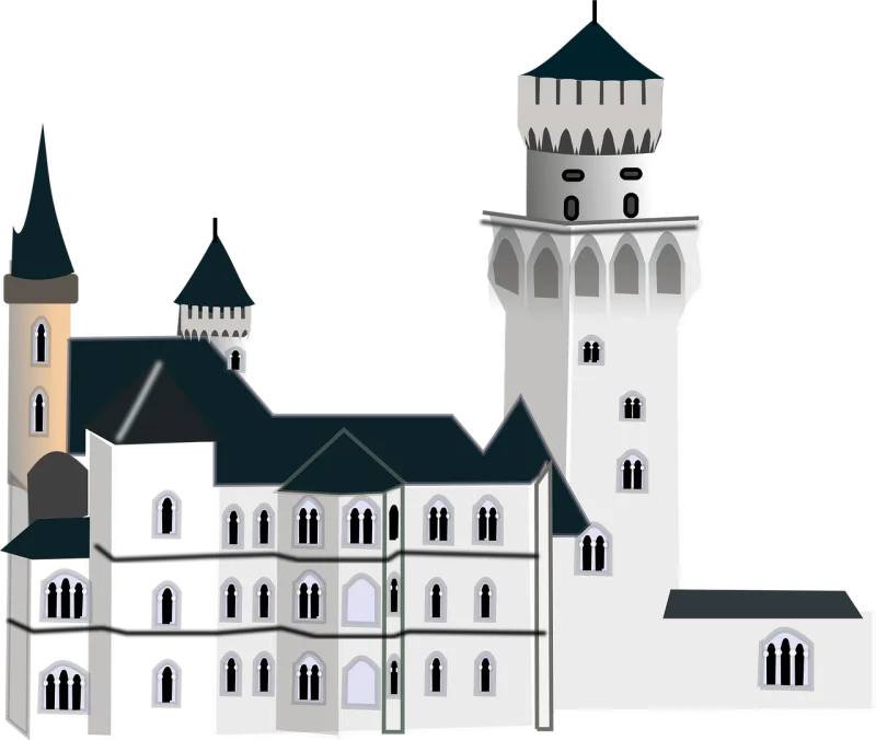 Castle Chateau Medieval Stickdatei – Kinder