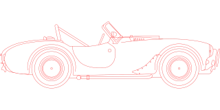 Shelby cobra Automobile Transportation Stickdatei