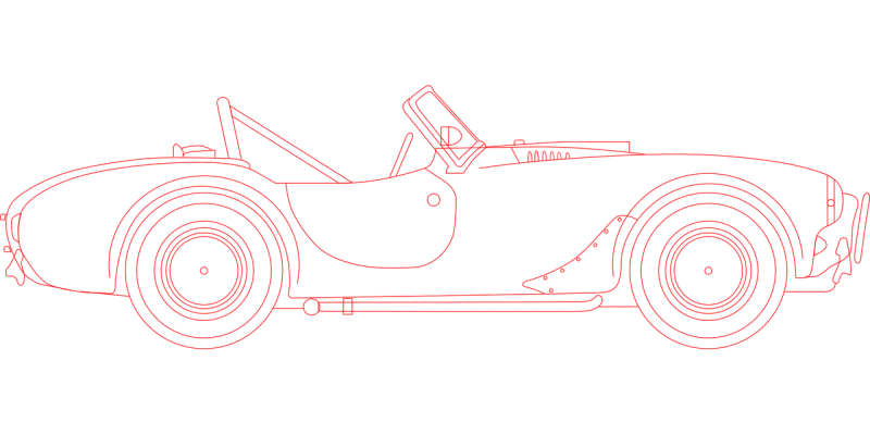 Shelby cobra Automobile Transportation Stickdatei – Fahrzeuge