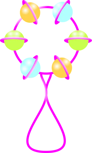 Vibrating bell Toy Baby Stickdatei
