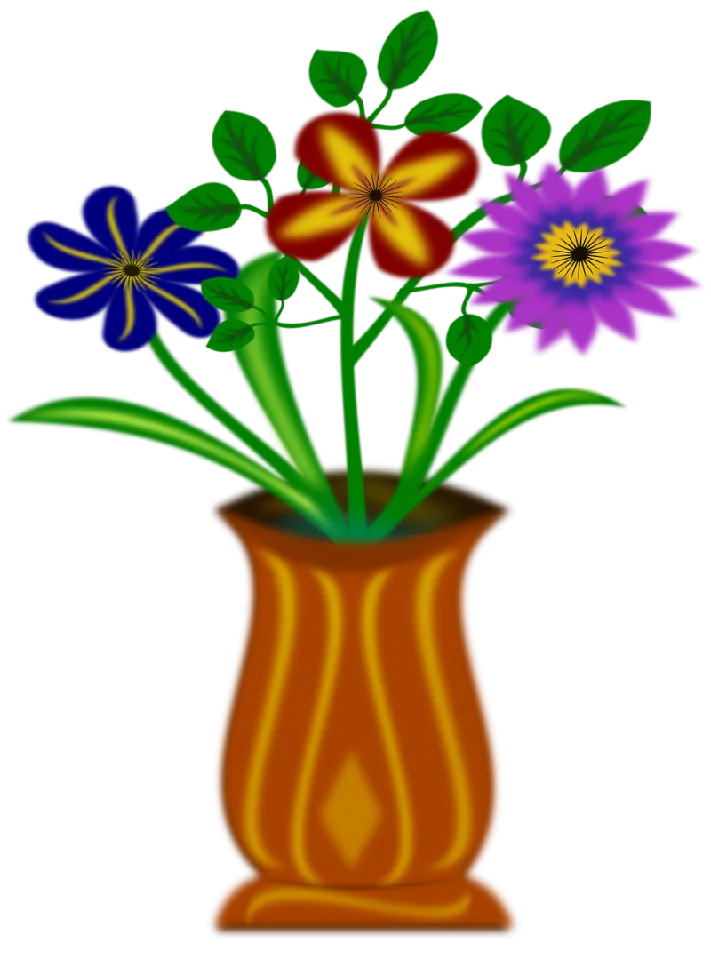 Flowers Vase Flower background Stickdatei – Blumen