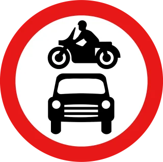 Ban on driving Motorcycle Car Stickdatei