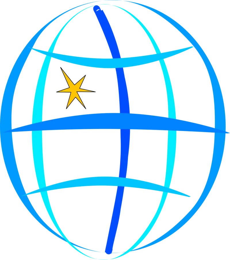 Globe Earth Coordinates Stickdatei – Weihnachten