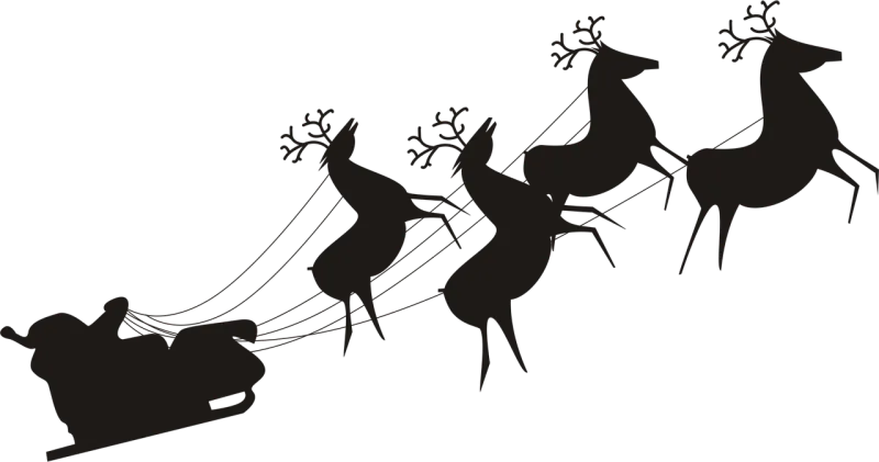 Santa claus Reindeer Christmas Stickdatei – Weihnachten