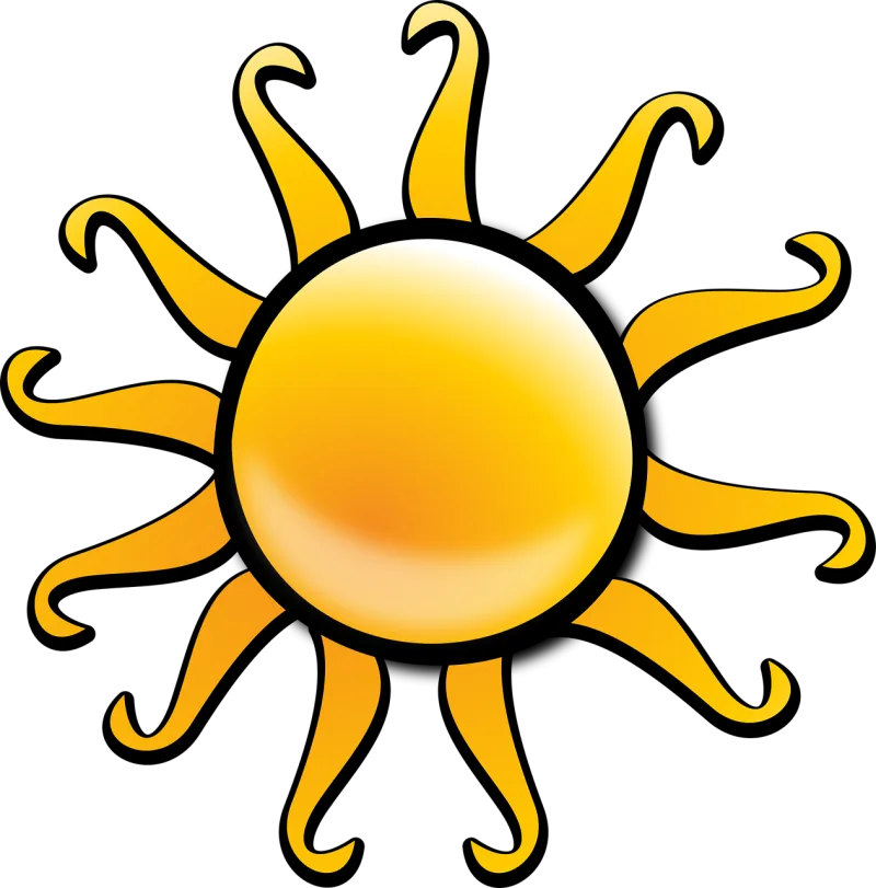 Sun Summer Sunlight Stickdatei – Natur