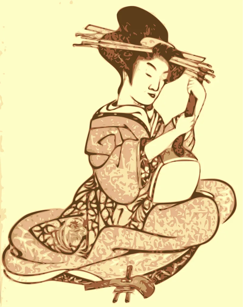 Geisha Japan Music Stickdatei – Musik