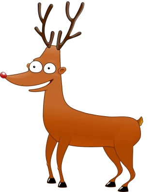 Antlers Christmas Deer Stickdatei