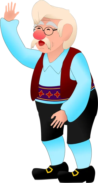Geppetto Disney Svg Stickdatei