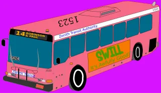 Bus Transportation Vehicle Stickdatei