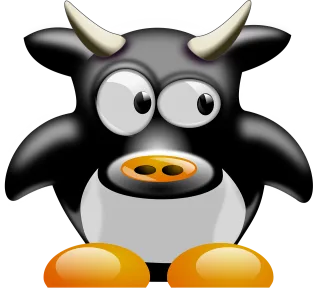 Cow Tux Penguin Stickdatei