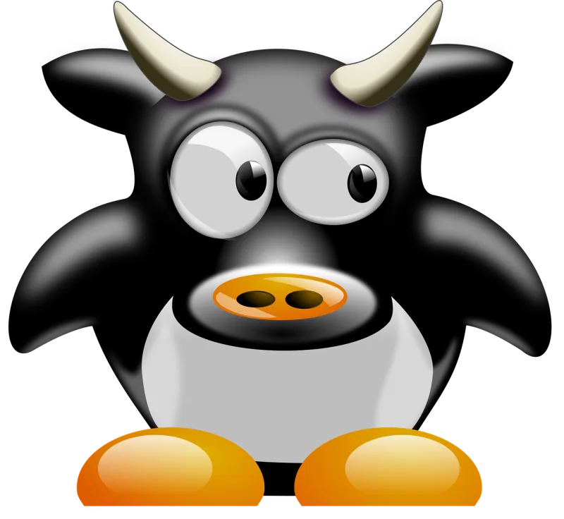 Cow Tux Penguin Stickdatei – Tiere