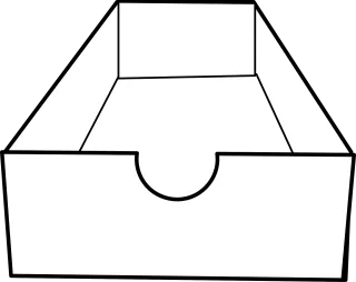 Box Drawer Storage Stickdatei