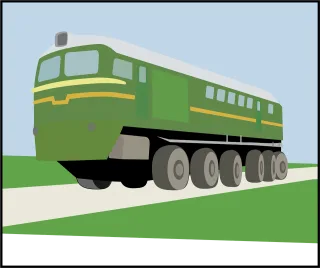 Train Truck Vehicle Stickdatei