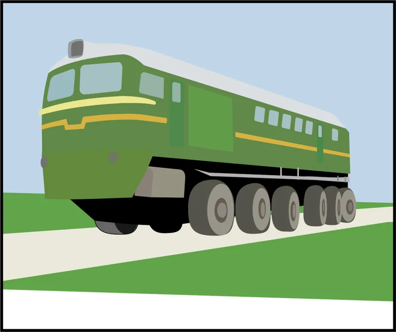 Train Truck Vehicle Stickdatei – Fahrzeuge
