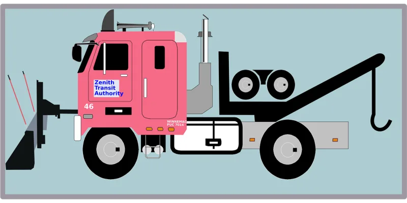 Plow Snowplow Truck Stickdatei – Fahrzeuge