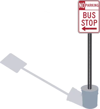 Bus stop Road signs Signposts Stickdatei