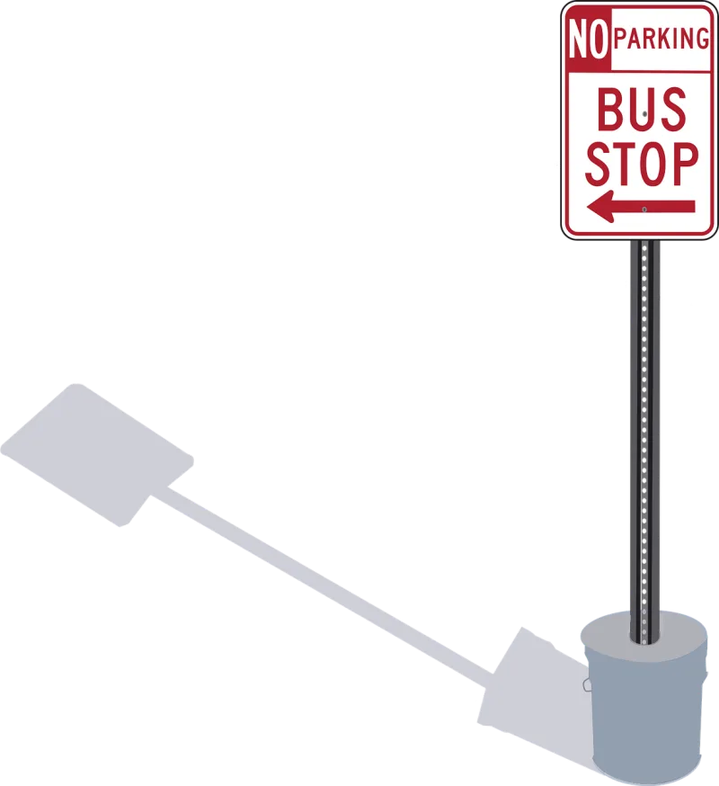 Bus stop Road signs Signposts Stickdatei – Fahrzeuge