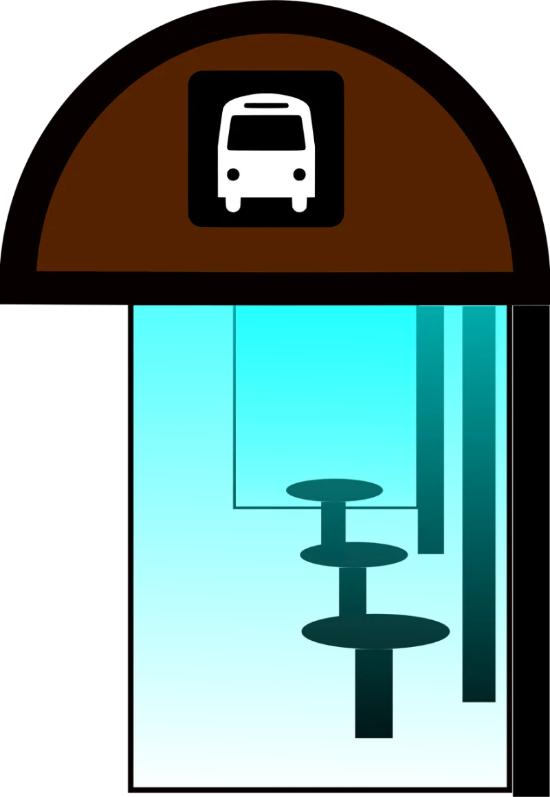 Bus stop Bus Halt Stickdatei – Fahrzeuge