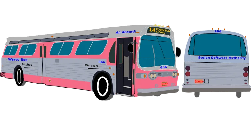 Bus Public transport Vehicle Stickdatei – Fahrzeuge