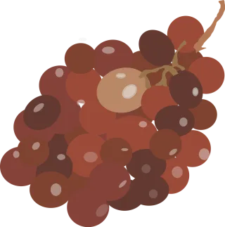 Grapes Red Brown Stickdatei – Essen & Trinken