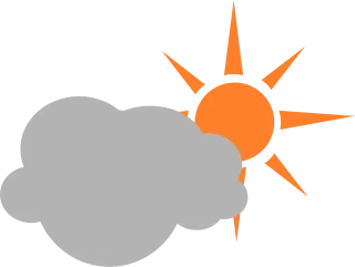 Cloud Sun Nature Stickdatei
