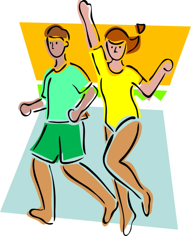 Aerobics Jogging Man Stickdatei – Sport